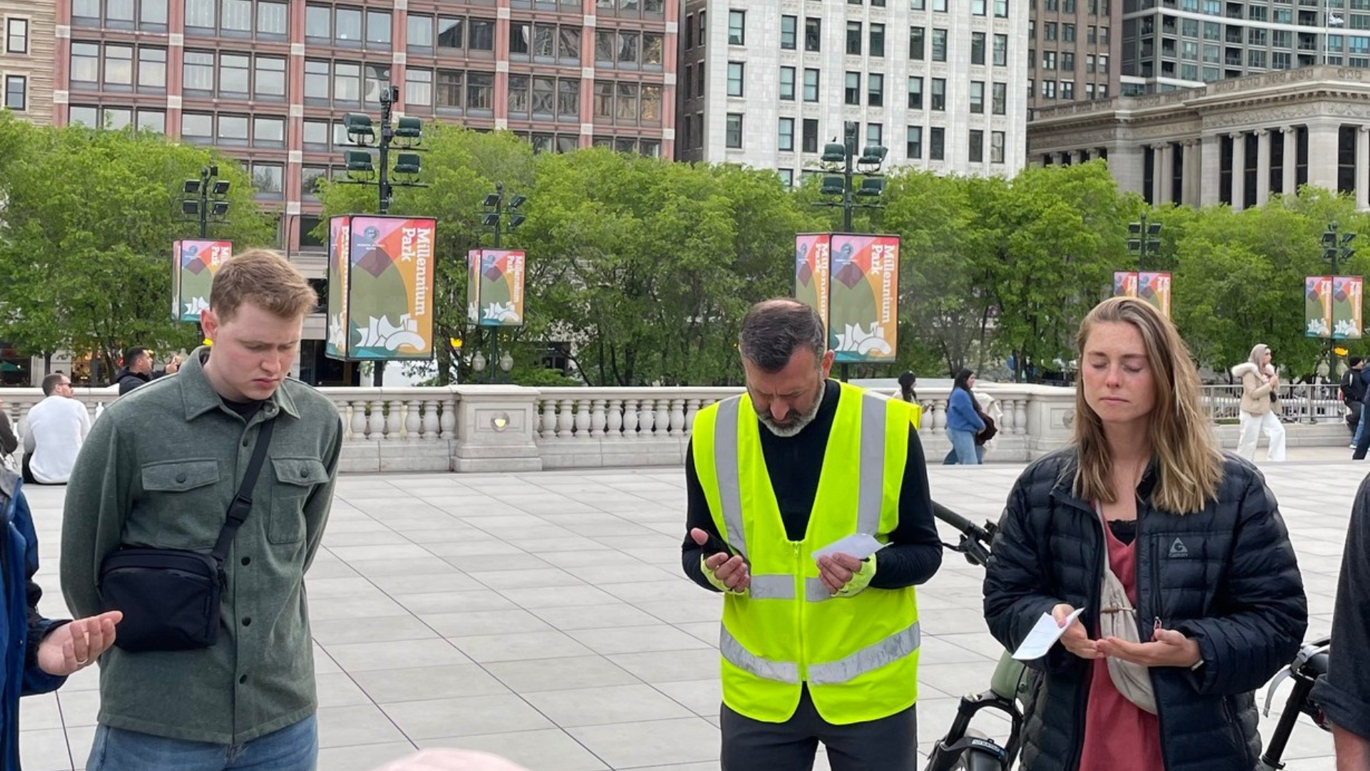 Chicago residents during a Together Chicago prayer event. 