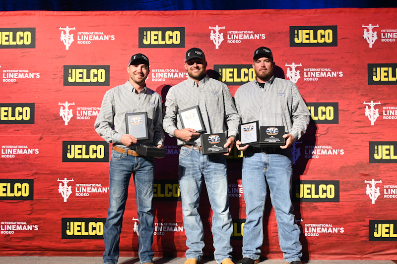 Collin Ward, Austin Lewis, Brandon Carter International Rodeo 2025