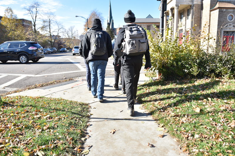 The team’s five days with the homeless is an effort to draw attention to those less fortunate during the holiday season 