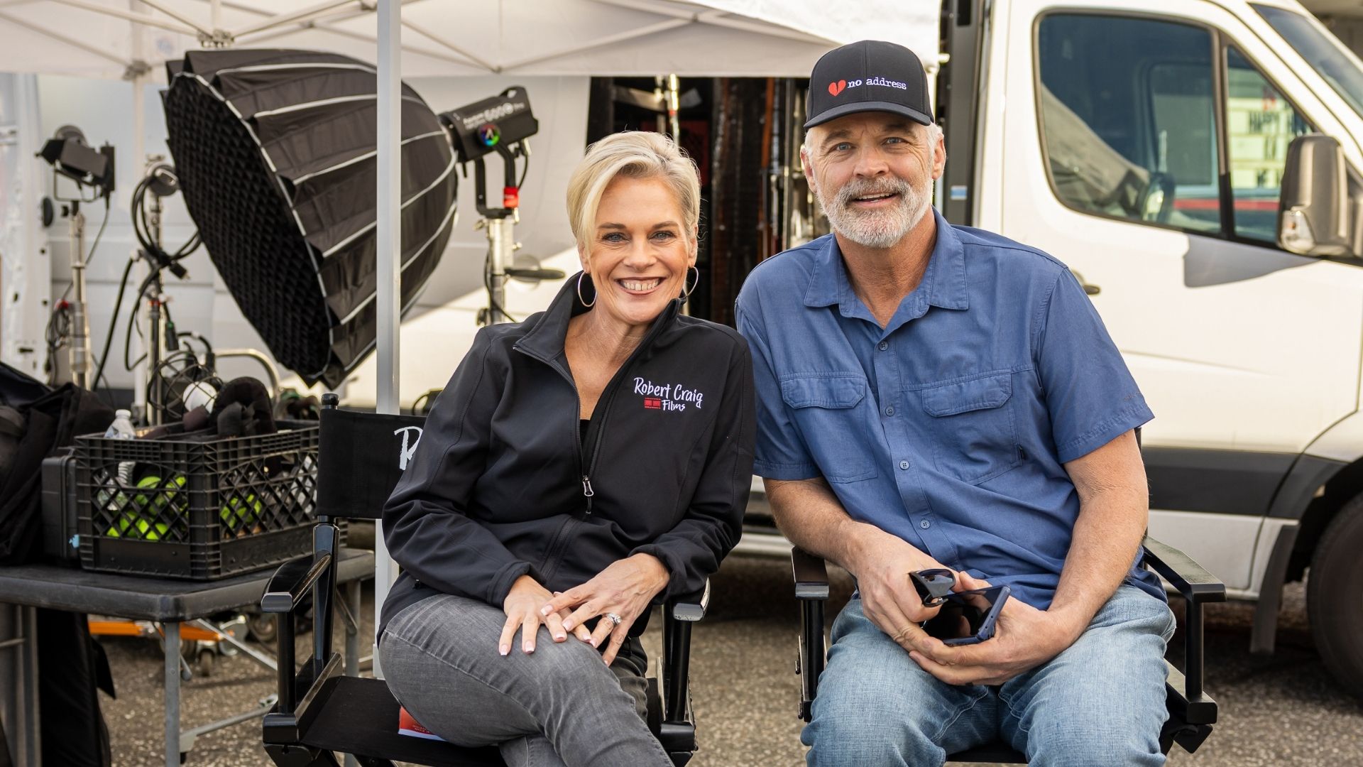 CEO Jennifer Stolo and Robert Craig producer of "No Address"