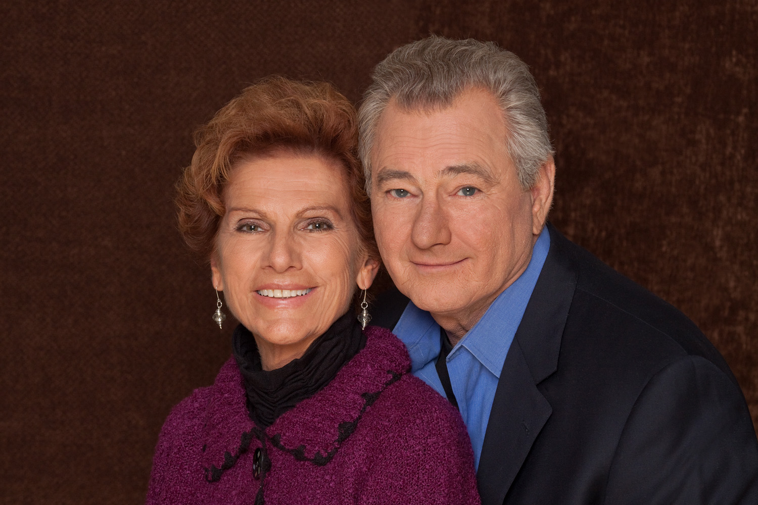 Lucy Malmberg and her late husband, George