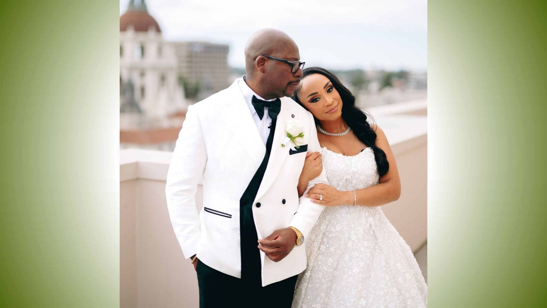 Laterras R. Whitfield and his wife, Aiesha Whitfield.