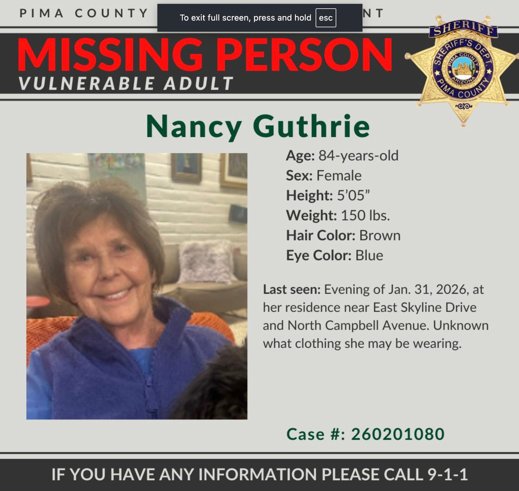 missing posted Guthrie