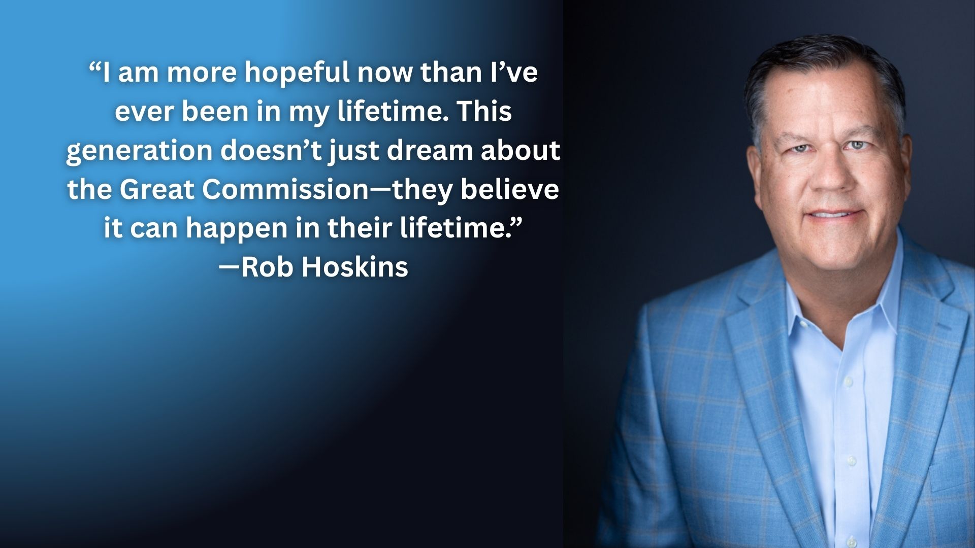 Rob Hoskins, president and co-founder of OneHope,