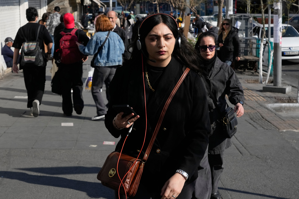 Iran Tehran street scene 