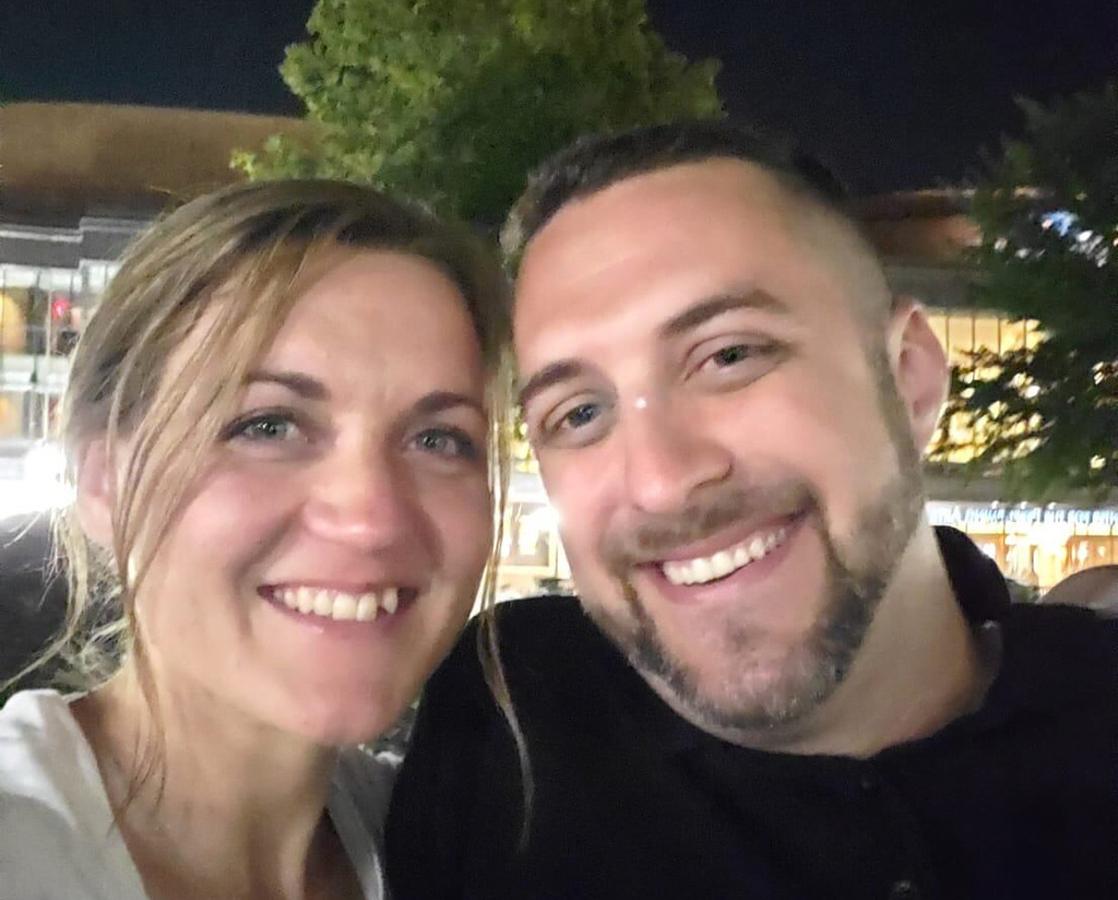 Nicole Amor, left, and Joey Amor 