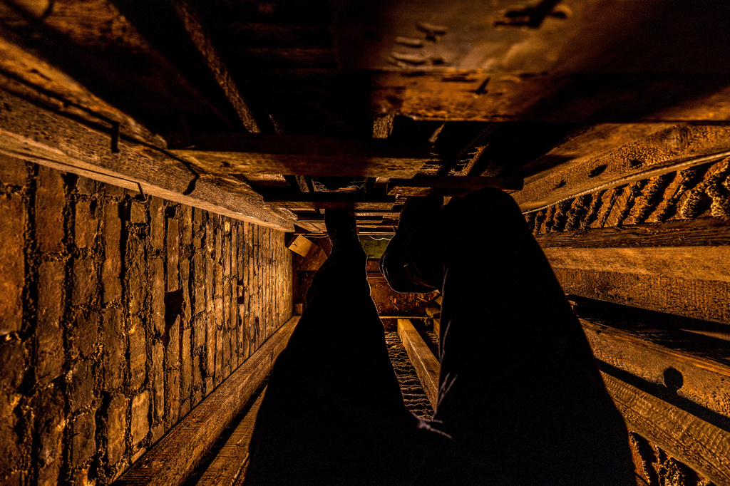 A passageway, believed to have been used as part of the Underground Railroad