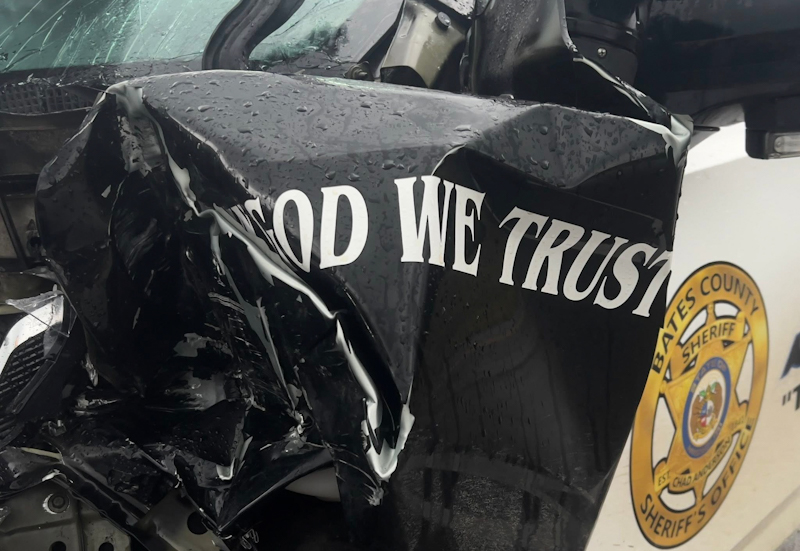 'In God We Trust' Pretty Much Describes Deputy Surviving Major Accident 
