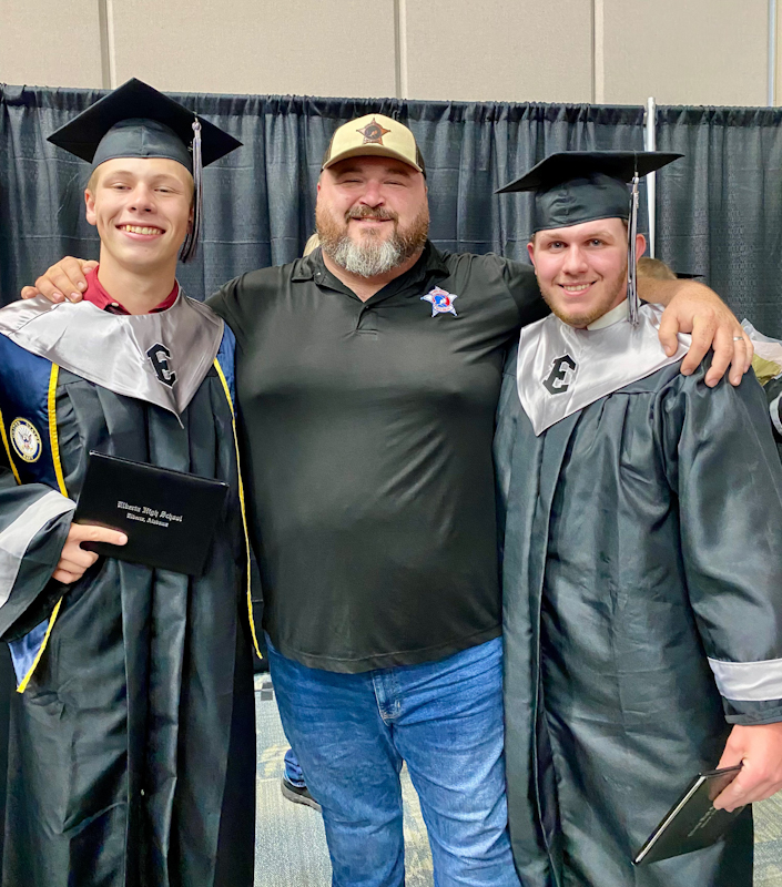 Steven Jones and boys at ranch