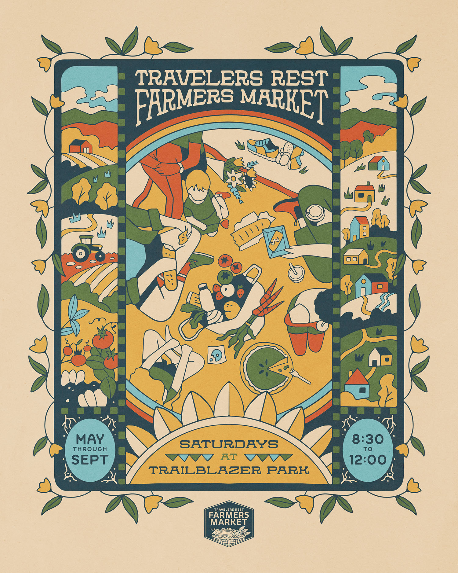 Victory Garden Studio has partnered with Travelers Rest Farmers Market, the largest independently operated farmers market in South Carolina, to create comprehensive branding, advertising design, merchandise and digital content. 