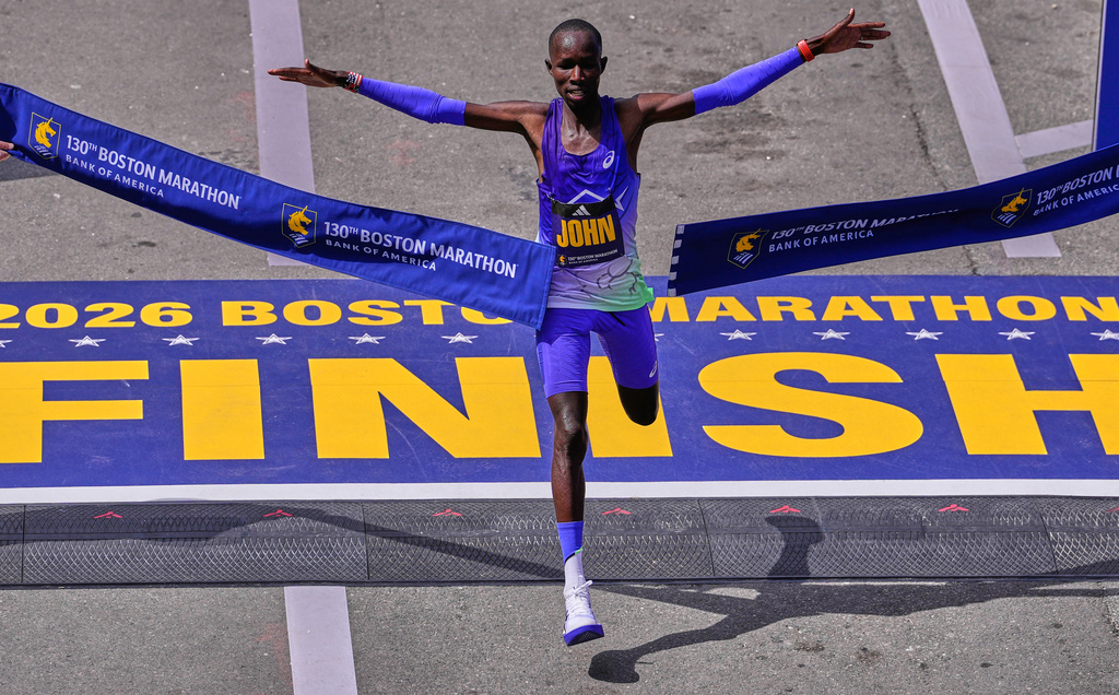 John Korir Scores Second Straight Boston Marathon In Record Time