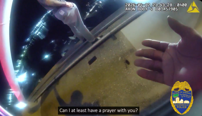 Watch: Deputies Offer Prayer, Encouragement, To Prevent Troubled Man From Jumping