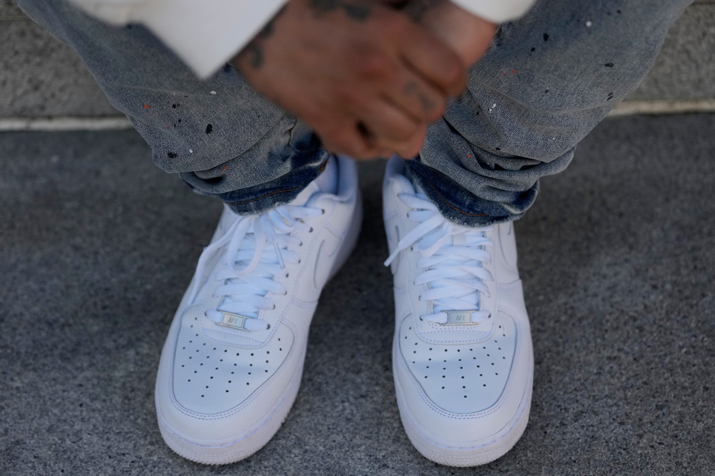 The hands and shoes of Bernard C. 