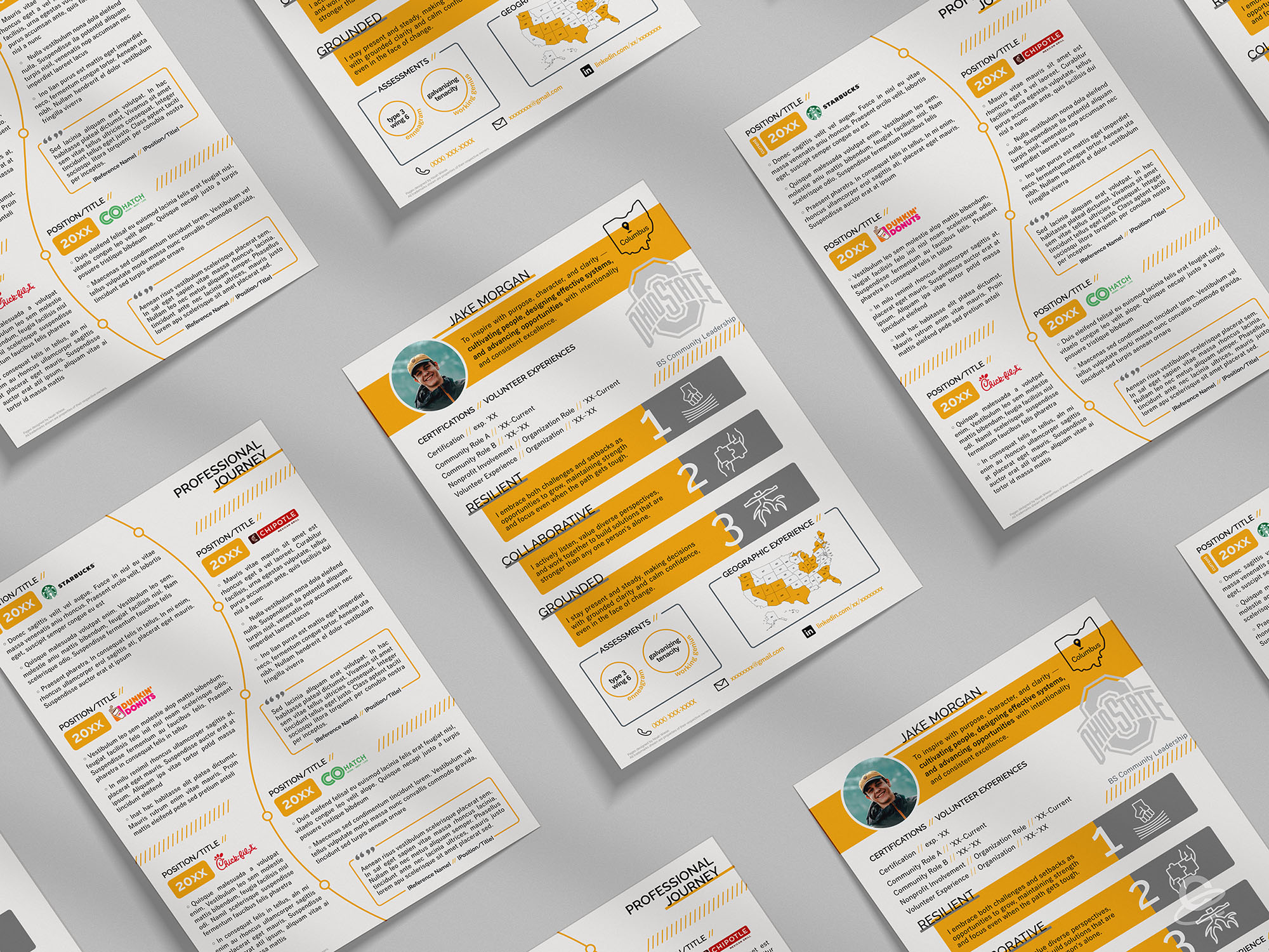 Contagious Creative offers a wide range of personal branding visual assets, such as résumés, email newsletter templates and LinkedIn banners