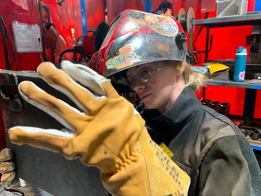 The 21-year-old from Dexter, Michigan, will be the first woman to represent the United States in welding at the WorldSkills Competition in China