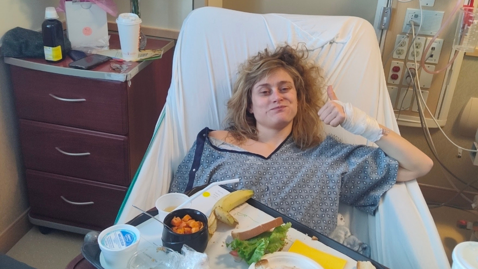 Sullivan recovering in the hospital after a 10-day coma.