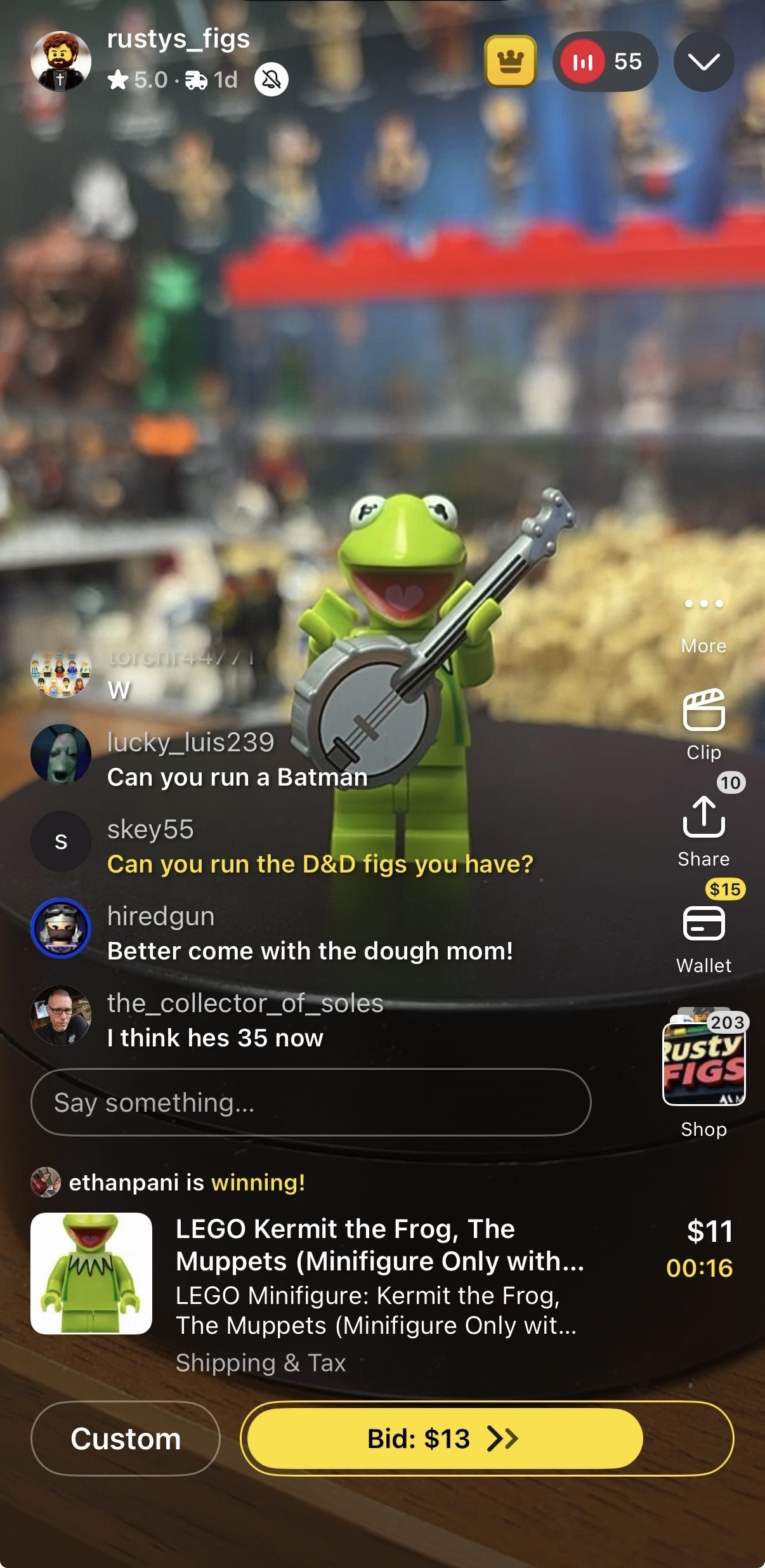 Livestream: Torres resells LEGO collections on Whatnot, a sales app that allows users to connect with buyers through livestreams
