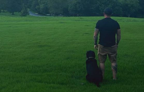 Man and his dog