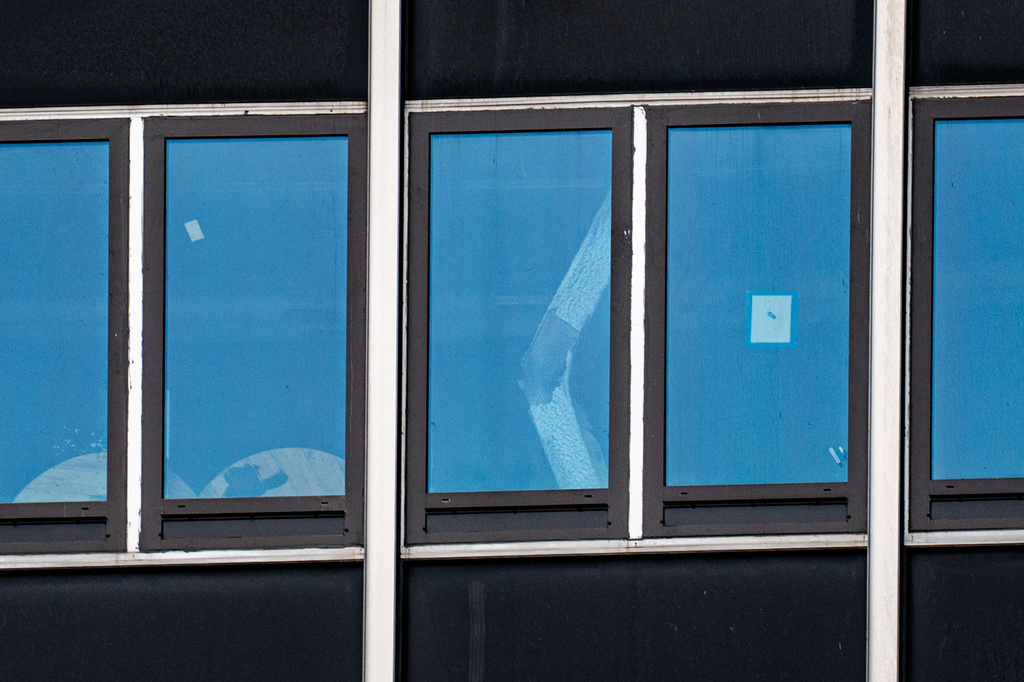 Buckled support beam is seen inside 235 East 42nd Street, NYC