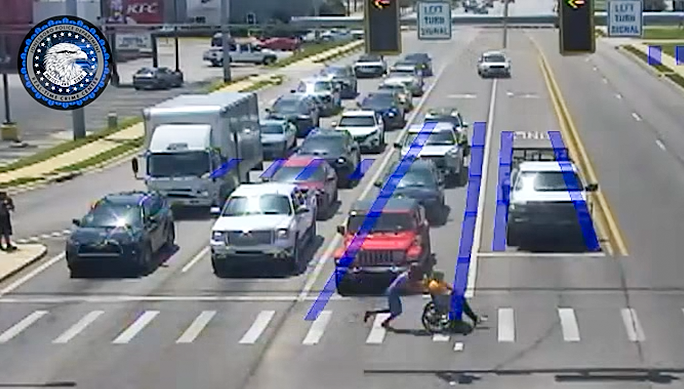 'Spider-Man' Superhero Rushes To Help Man Using Wheelchair To Cross Busy Street
