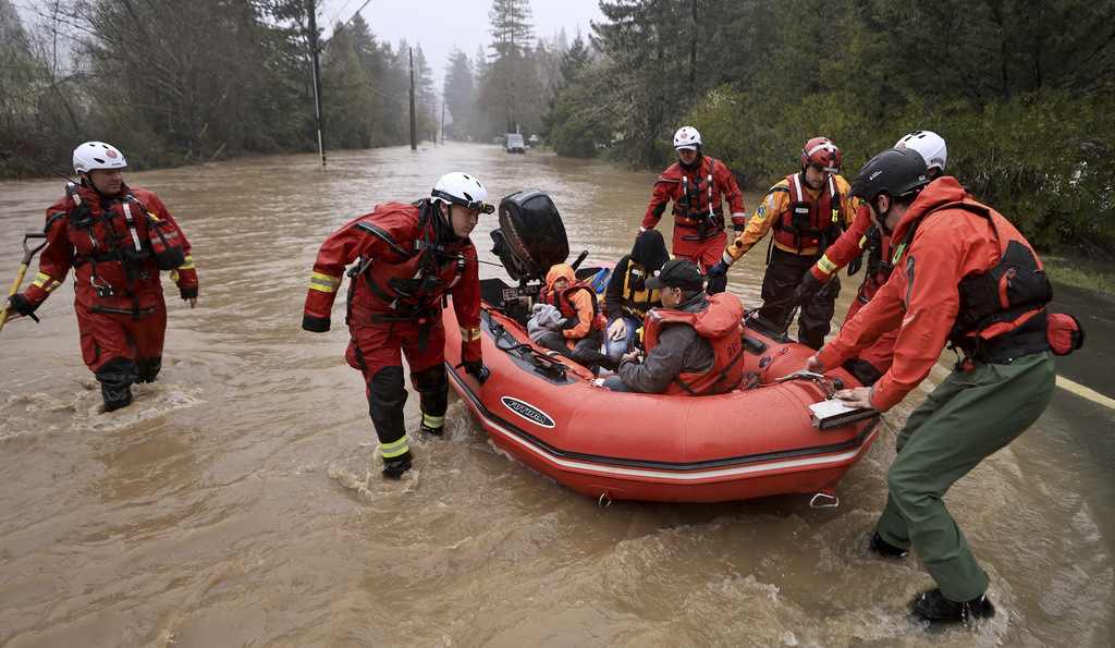 Sonoma County Fire District firefighters and a sheriff