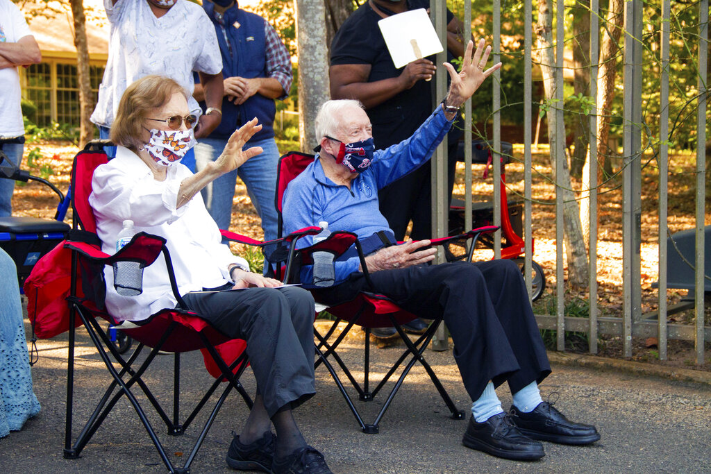 Jimmy and Rosalynn Carter on his 96th birthday 