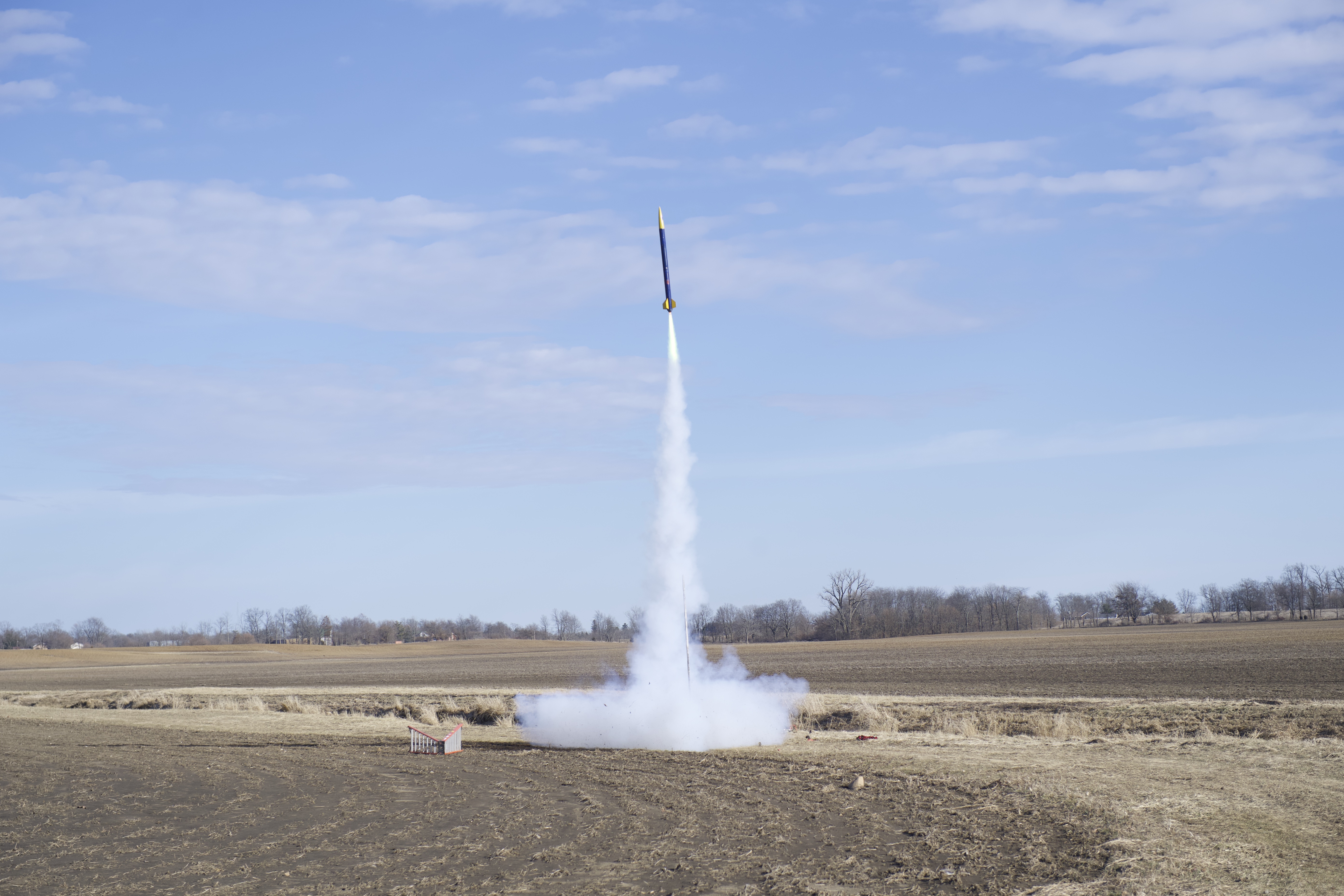 Students test their rocket
