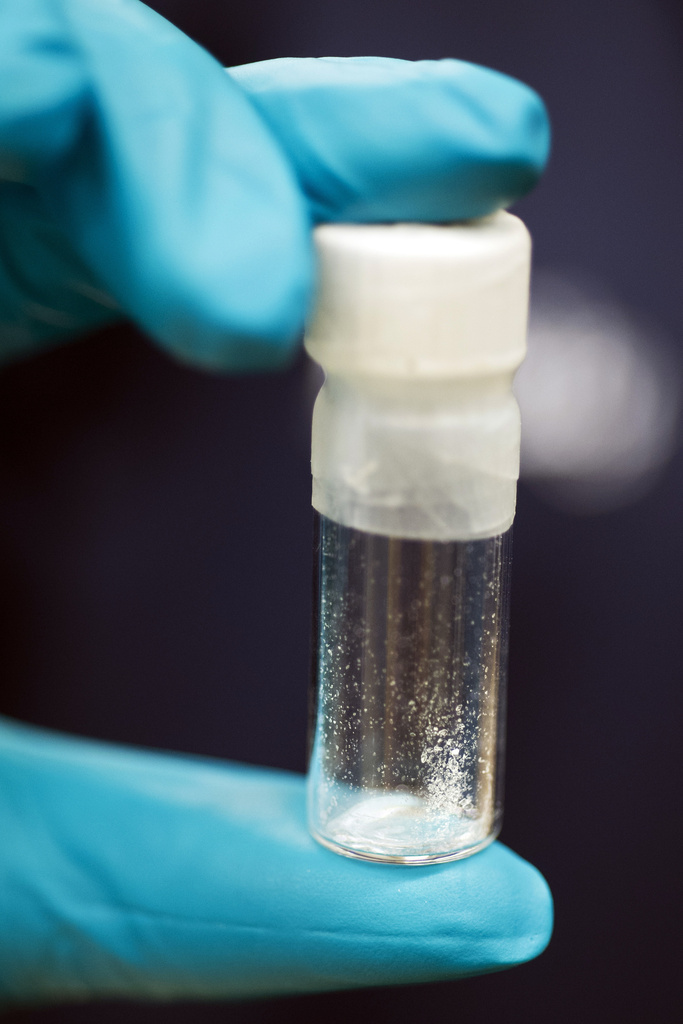 vial containing 2mg of fentanyl, which will kill a human if ingested into the body