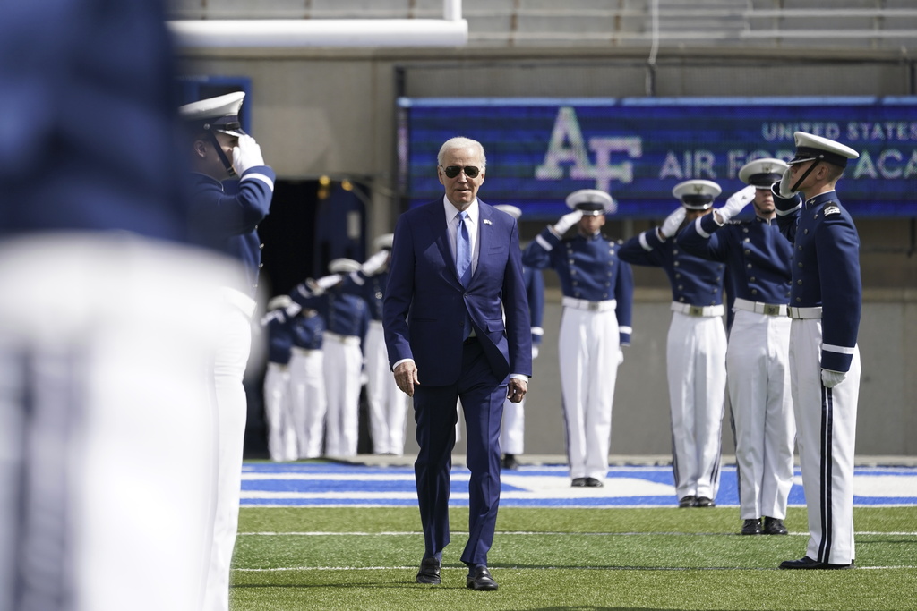 President Biden Takes Hard Fall At Air Force Academy Graduation, "He's