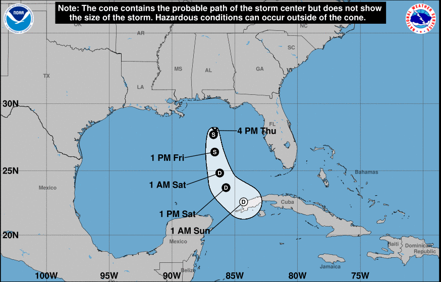 Tropical Depression Forms In Gulf Of Mexico On 1st Day Of Hurricane ...