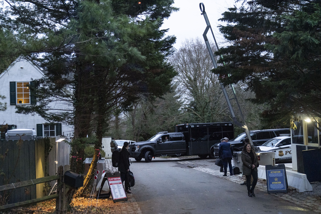 The access road to President Joe Biden