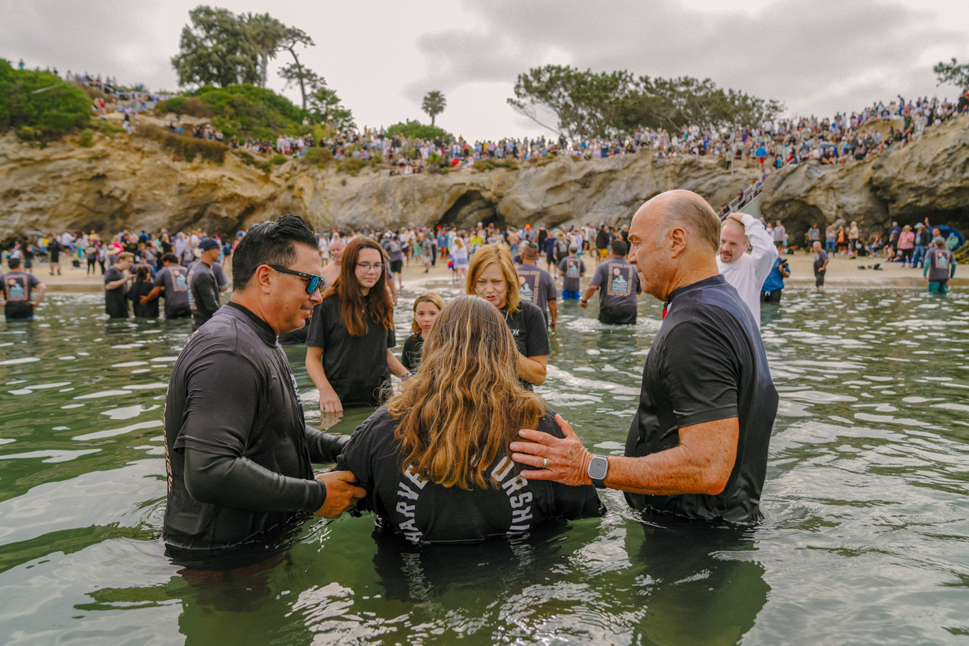 “There is no question that pretty much everyone at this Baptism saw the Jesus Revolution Film”. Said Laurie. “So many said they were so inspired by it they wanted to be Baptized at Pirate’s Cove.”