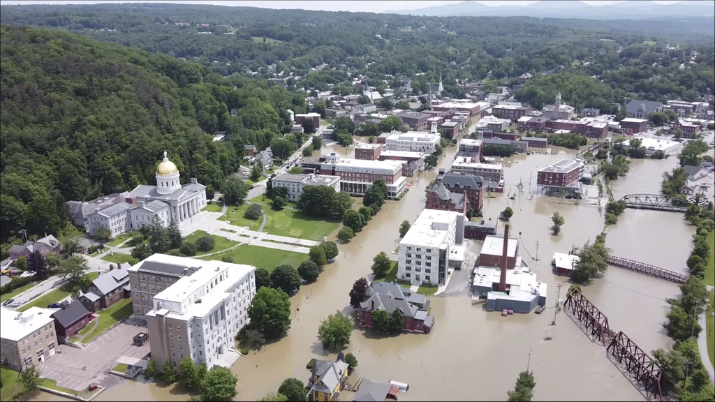 Flooding in Montpelier, Vt.