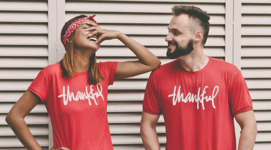 Two People Laughing