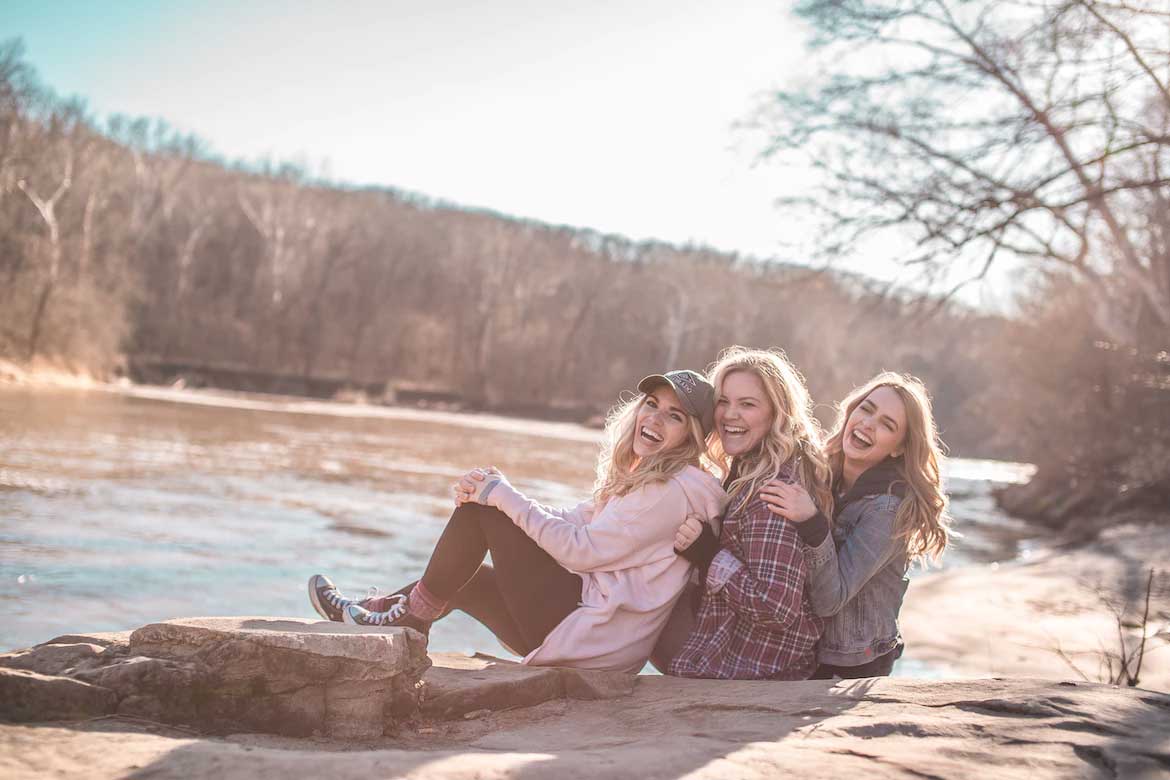 Young Women Laughing