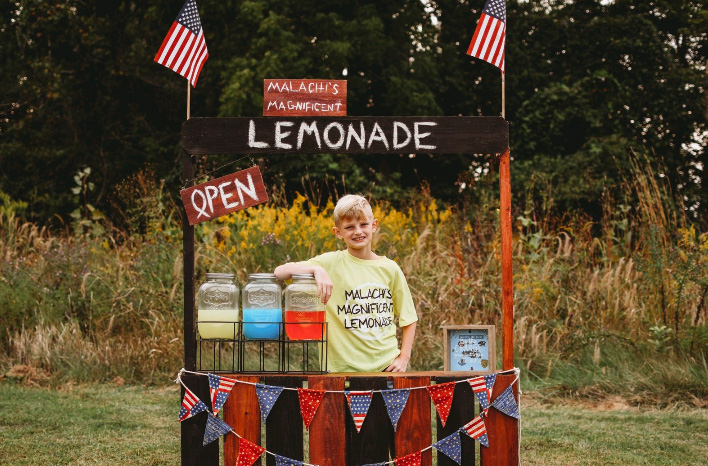 Malachi Age 11 Sets Up Lemonade Stand To Raise Money For Fallen