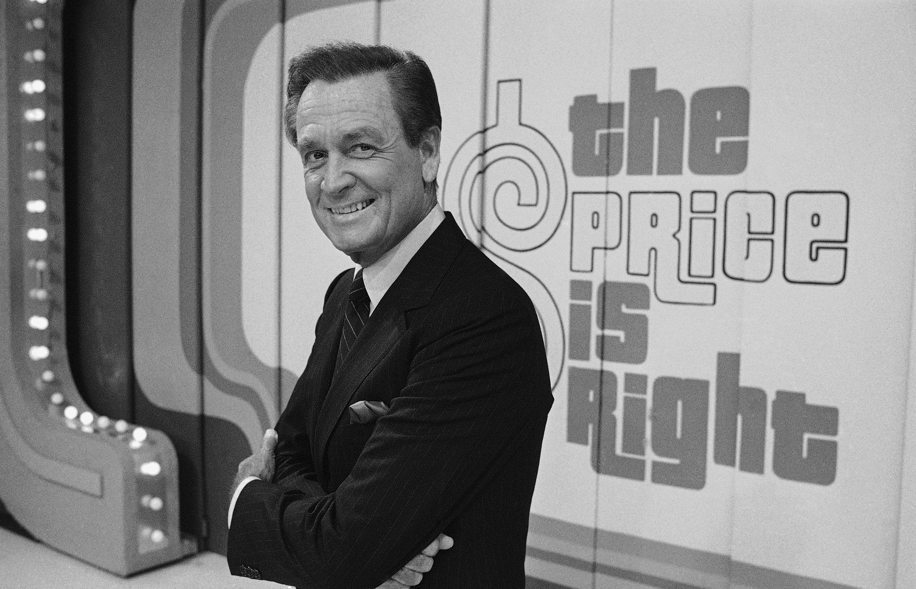 Television host Bob Barker appears on the set of his show, "The Price is Right" in Los Angeles on July 25, 1985. Barker died Saturday, Aug. 26, 2023, at his home in Los Angeles, his publicist Roger Neal said. Barker was 99.