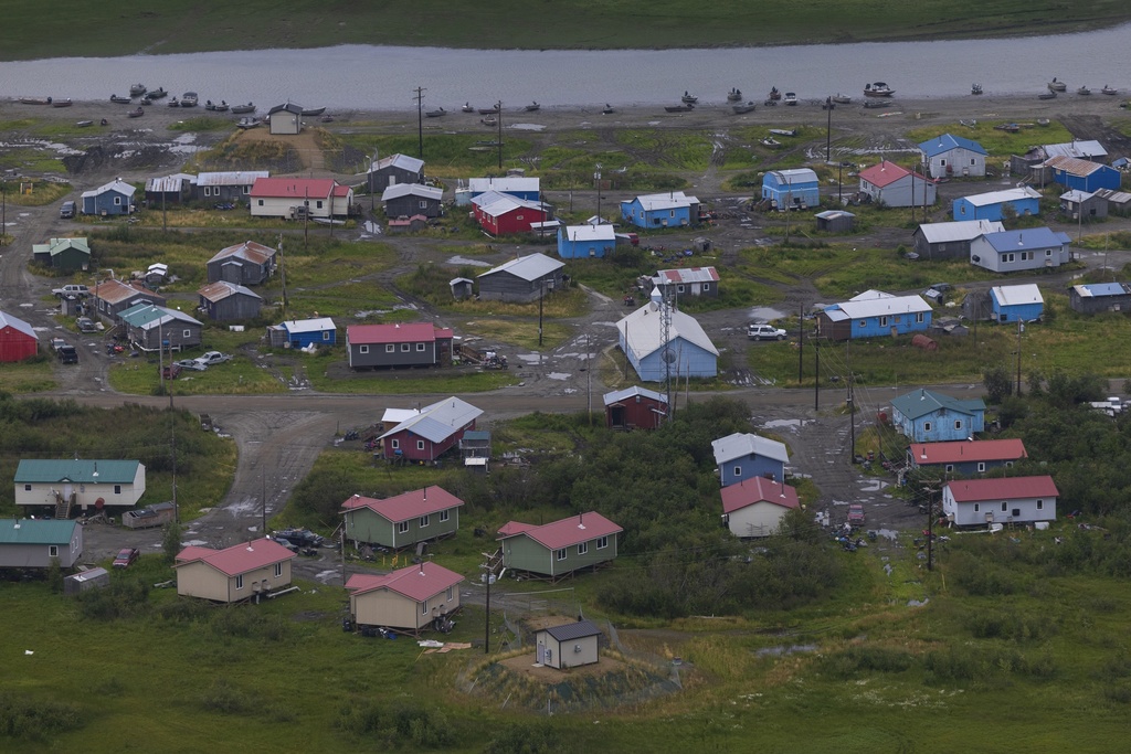 The village of Akiachak, Alaska