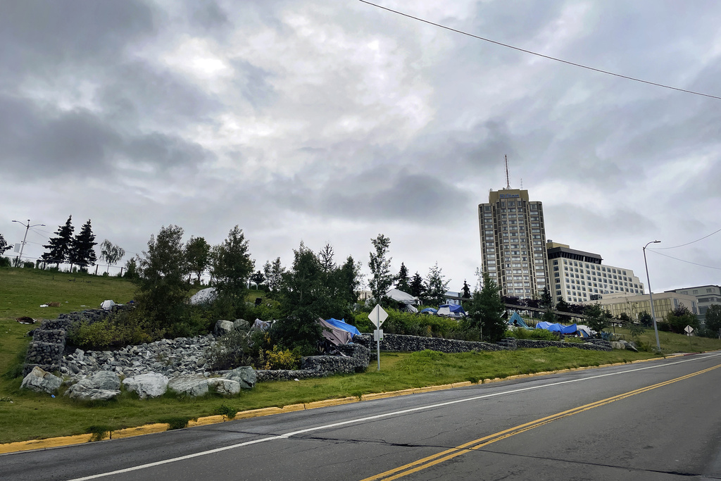 A homeless camp that sprung up last summer across the street from the city