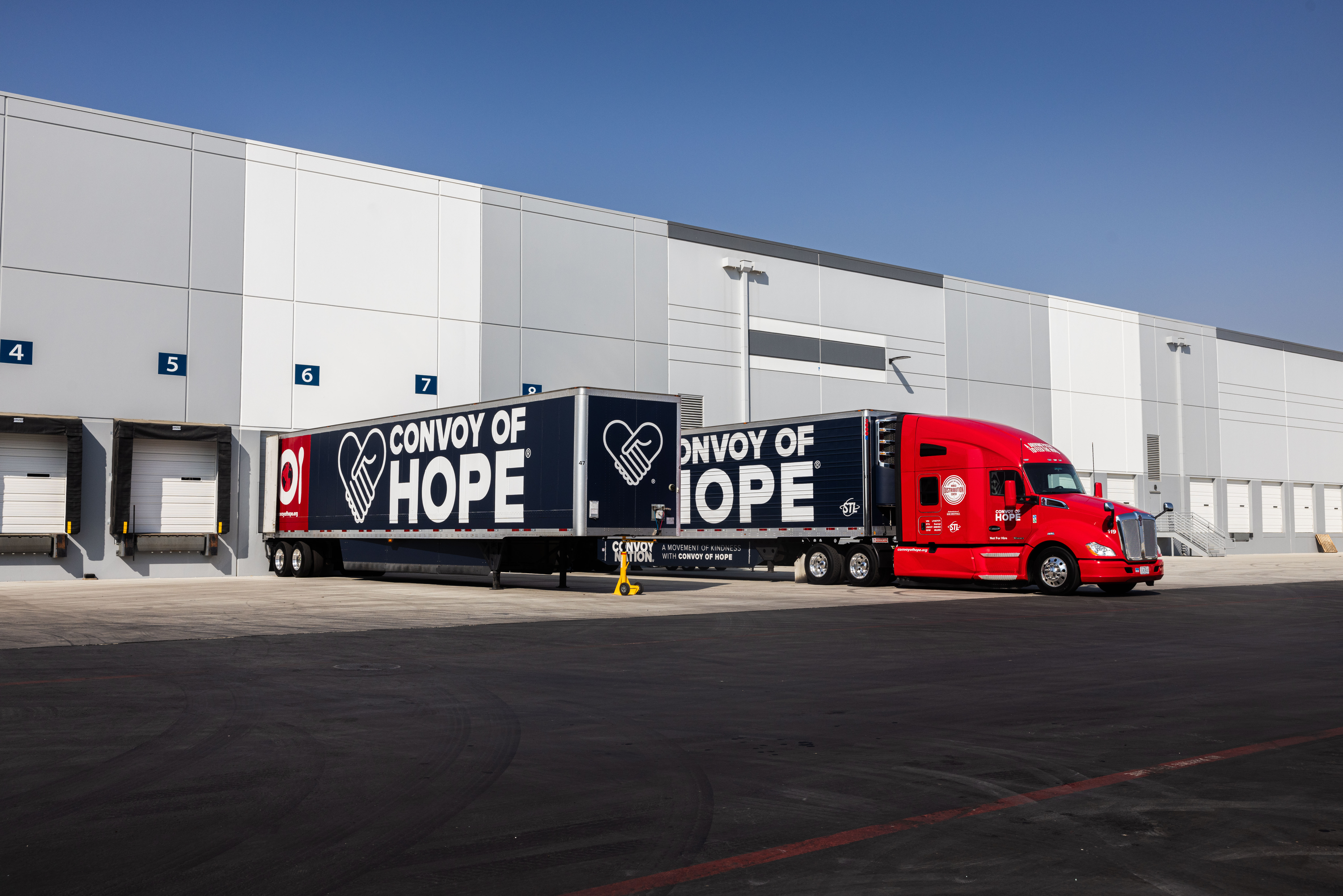 Convoy of Hope trucks