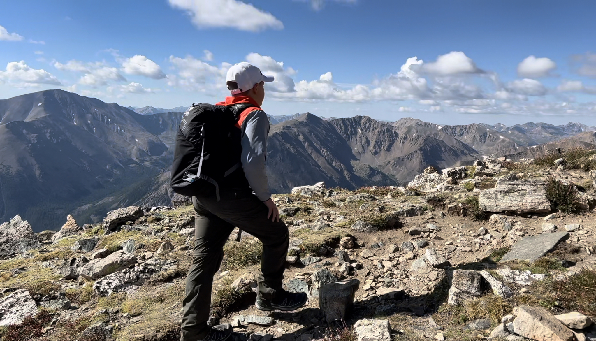 Bryson Reine scaling mountain