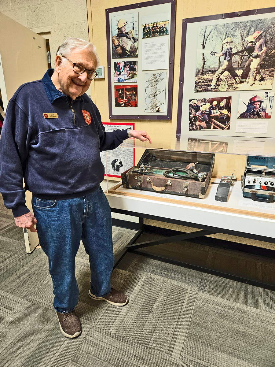 Gary Bohling at the Hall of Flame Museum of Firefighting