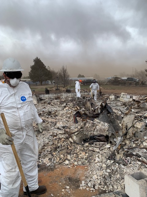 Texas fire damage