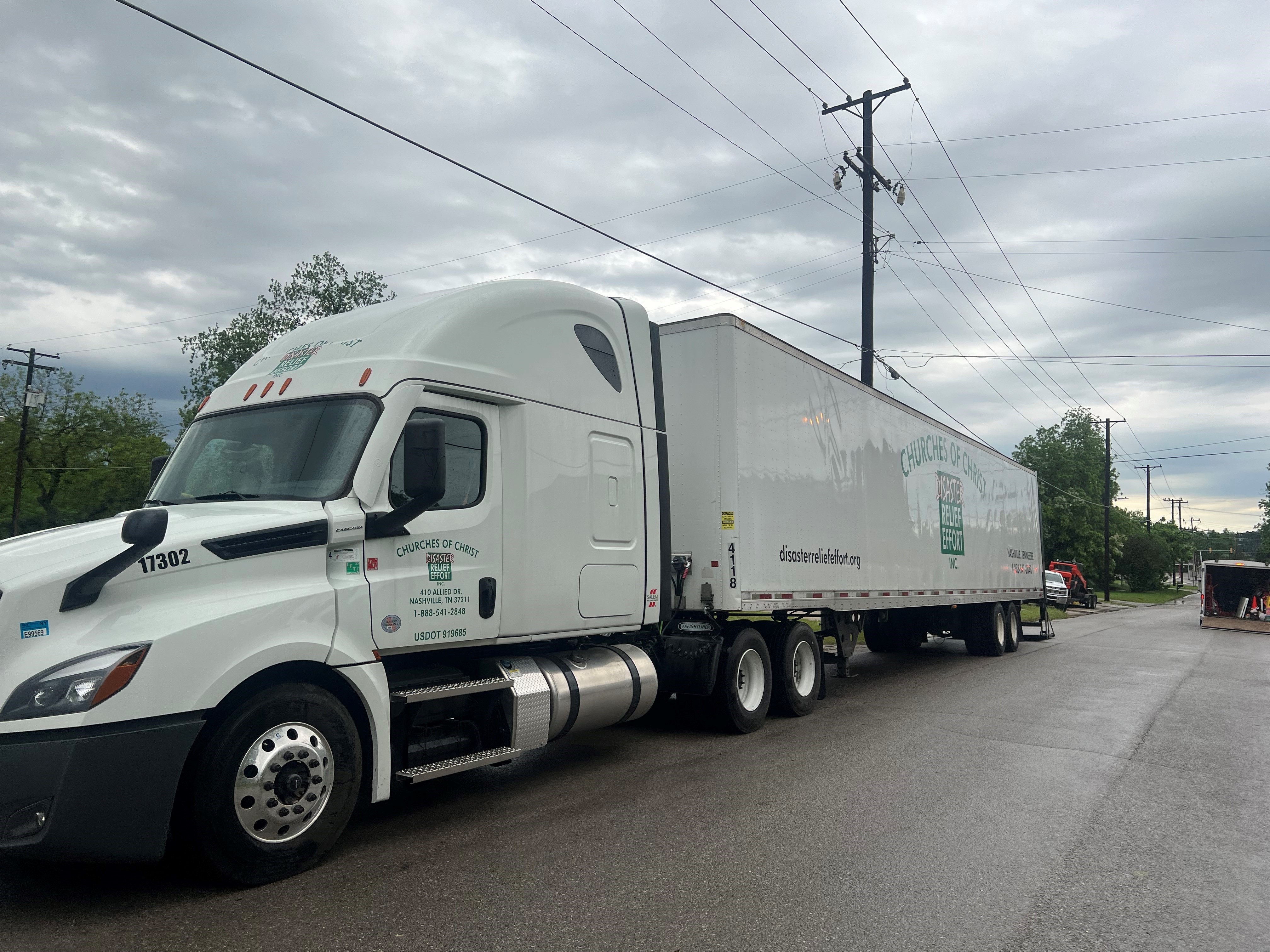 Churches of Christ Disaster Relief Effort Truck