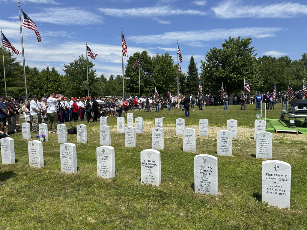 The Maine Veterans Memorial Cemetery in Augusta