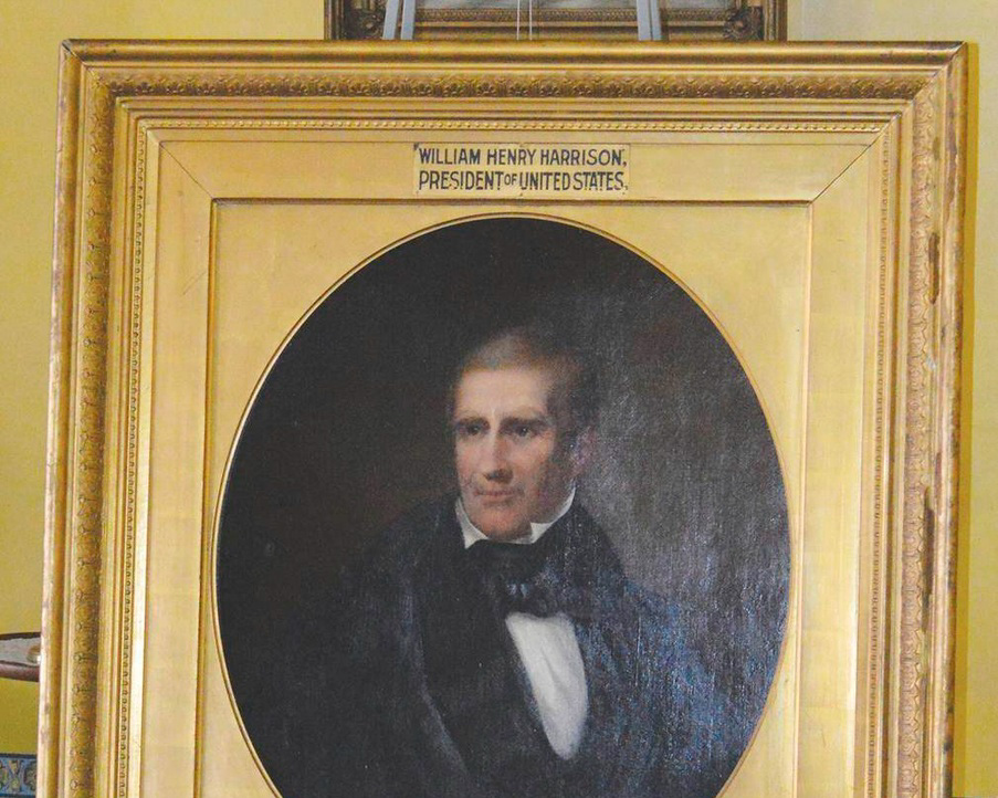 1841 oil portrait of President William Henry Harrison