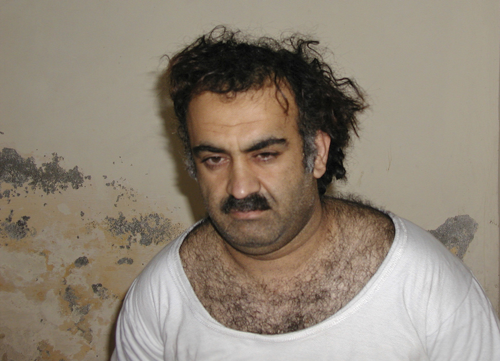 Khalid Sheikh Mohammed, the alleged Sept. 11 mastermind, is seen shortly after his capture during a raid in Pakistan