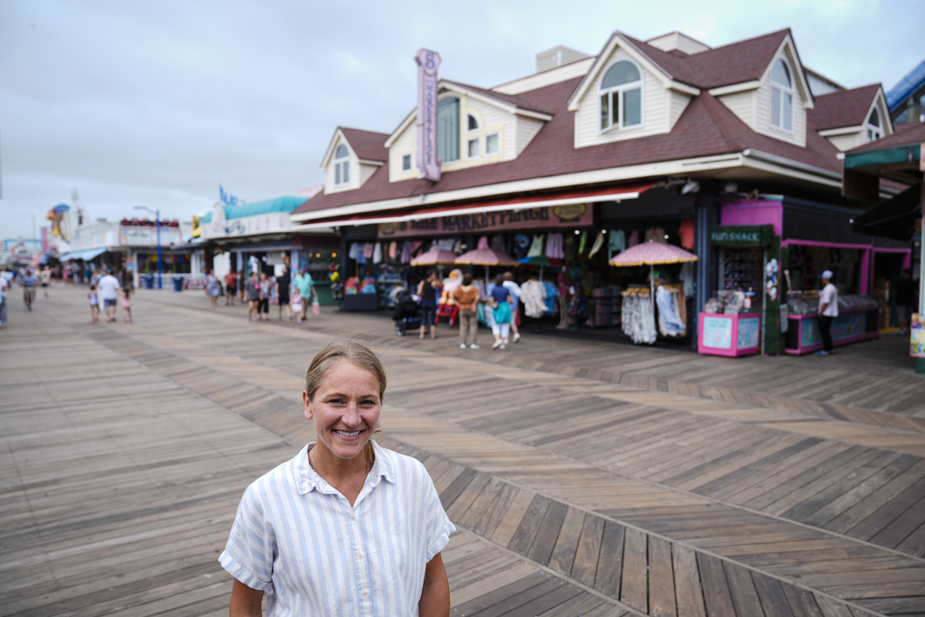 Michelle Rutkowski, who owns Boardwalk Best and Five Mile Marketplace in Wildwood, N.J.