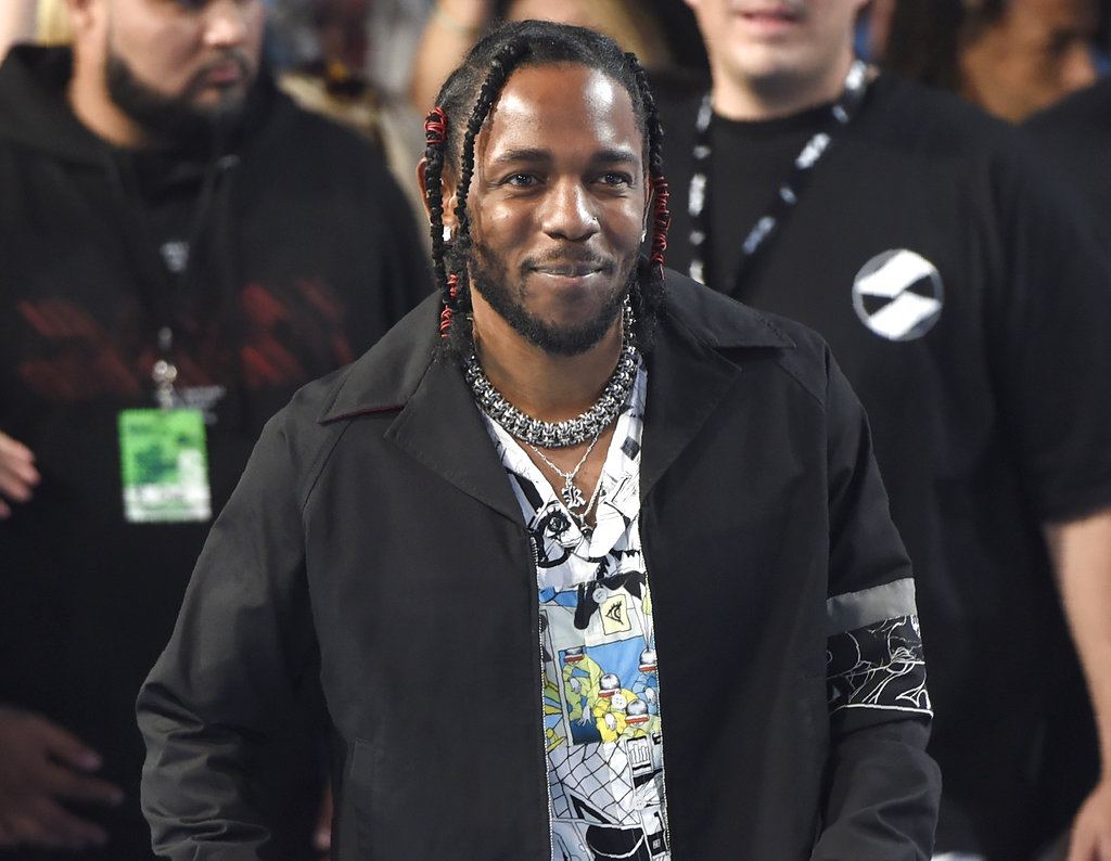 In this Aug. 27, 2017 file photo, Kendrick Lamar arrives at the MTV Video Music Awards in Inglewood, Calif. Lamar curated the release, "Black Panther The Album Music from and Inspired By," performed by various artists. 