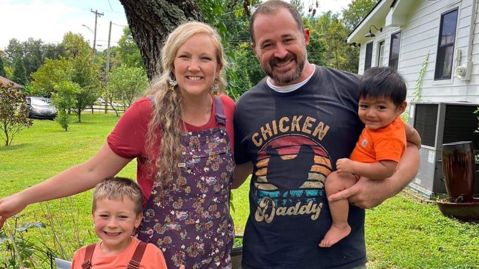 6-year old Thompson Skeesick , Marinda and Aaron Skeesick, and 9-month old Lowery Skeesick